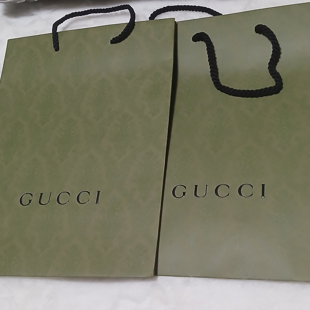 2 GUCCI Gift Bags.